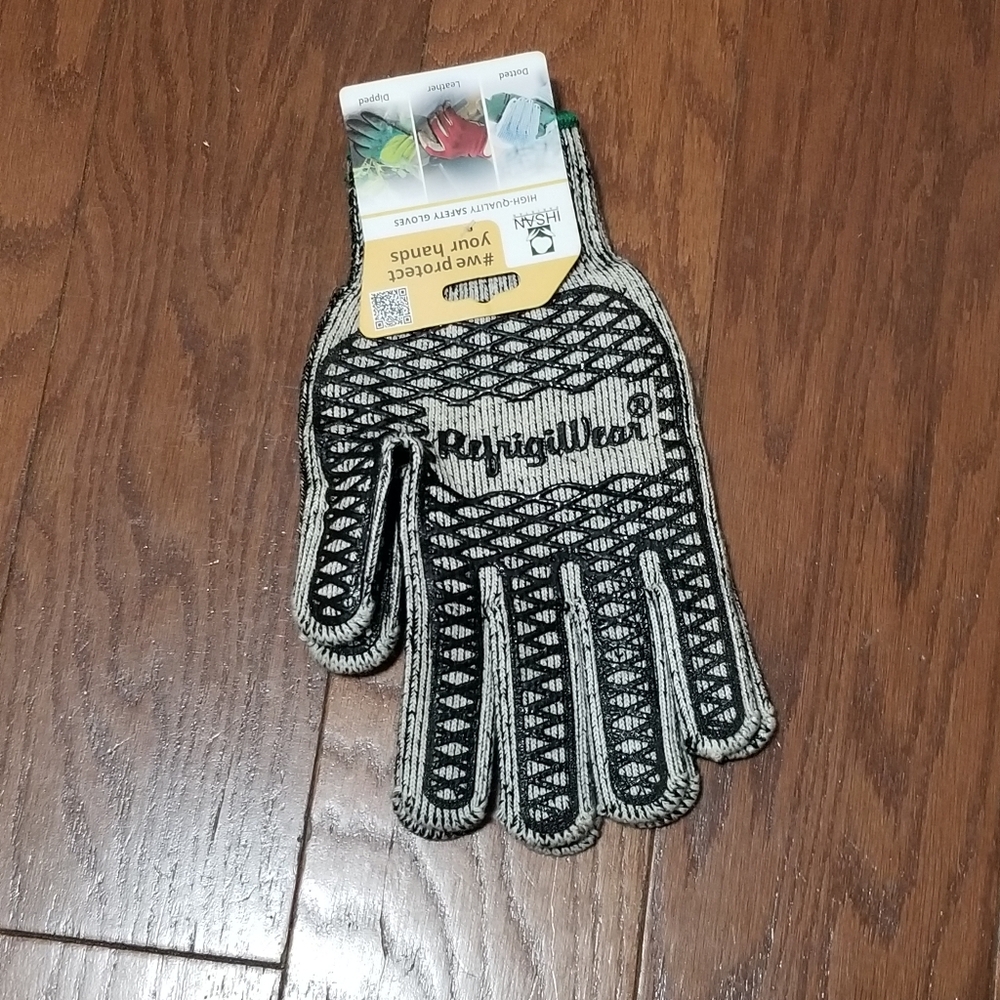 NEW! RefrigiWear Dual Layer Work Gloves with Grip Sz XL